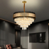 Rectangle Crystal Chandeliers Dining Room Modern Ceiling Light Fixtures Hanging Chandelier Pendant Light Living Room Beautiful Fixture Polished Chrome Finish-YF9P98015