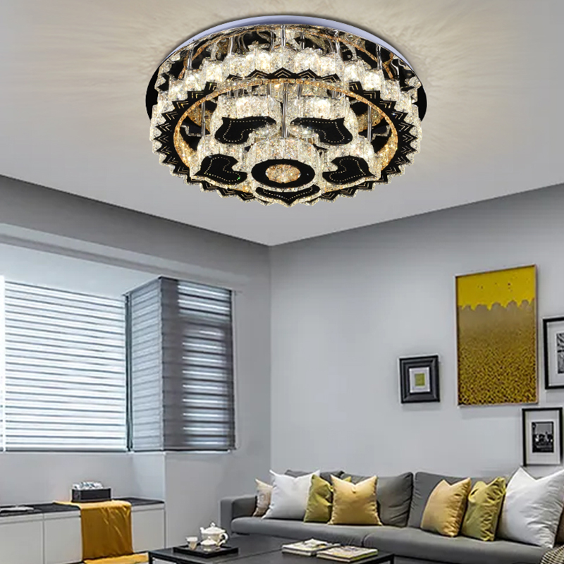 High Quality Crystal Led Ceiling Light Three Colors With Remote Control -YF6C0152