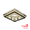Yafei Modern K9 Crystal Rectangle Pendant Dining Chandelier Lighting 60CM-YF6C0073