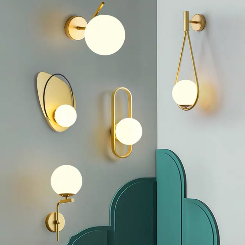 Nordic Modern Designer Fancy Decorative home bedroom Luxury LED white Glass Lights LED table light-YF8W007
