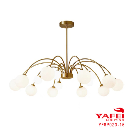 Modern hot sale Fancy Decorative home design wholesale white ball glass table light-YF8P023