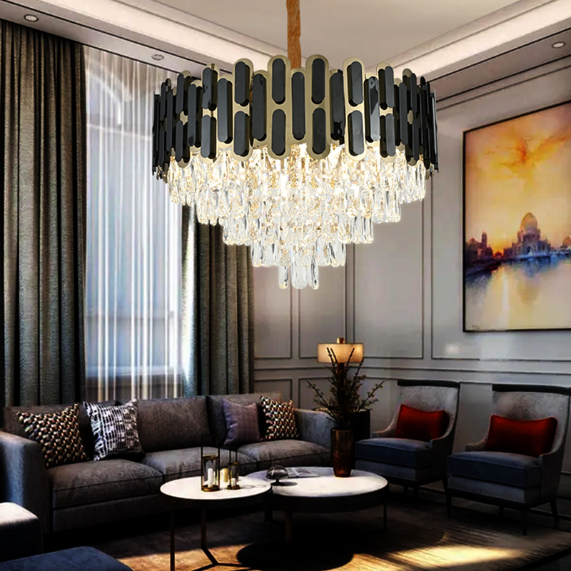 Modern Crystal Chandelier Luxury Pendant Ceiling Lights Fixture-YF9P99032
