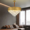 Vintage Indoor Crystal Golden Chandelier Hanging Light-YF9P99073