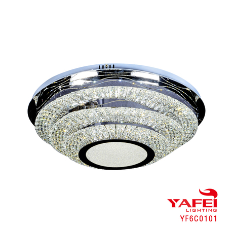 Yafei Silver Pretty Shade Chrome Ceiling Lihgt-YF6C0101