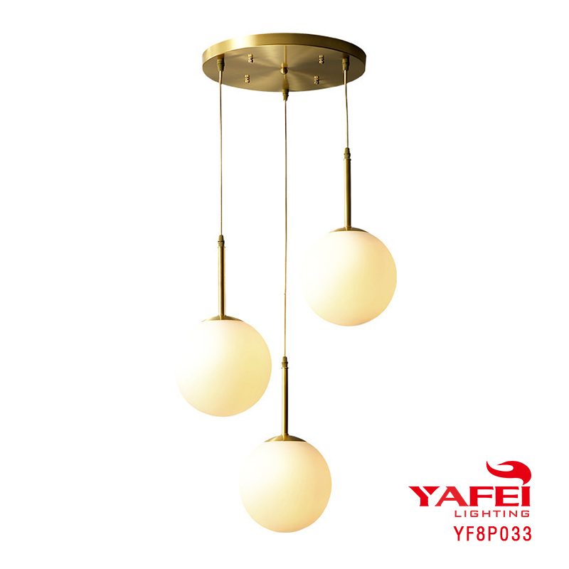 Modern hot sale Fancy Decorative home design wholesale white ball glass table light-YF8P033
