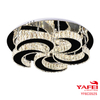YaFei Modern K9 Glass Crystal Ceiling Lighting