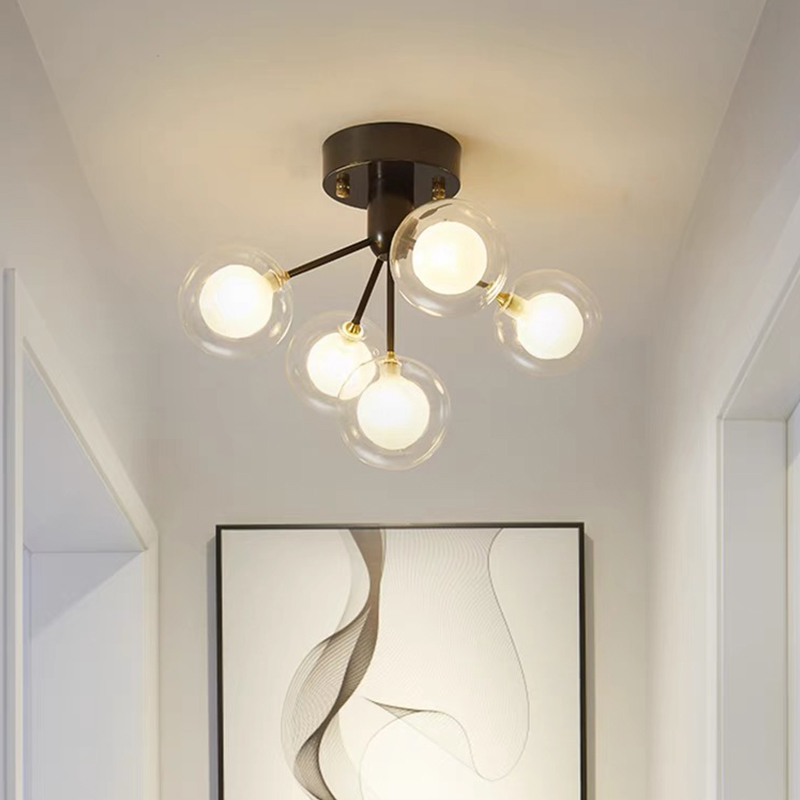 Modern hot sale Fancy Decorative home design wholesale white ball glass table light-YF8P019